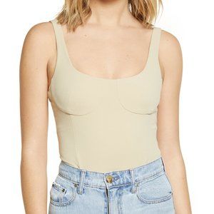 WAYF Bravado Cupped Tank Bodysuit -- MEDIUM